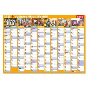 Wandplaner 2026 "Verändere mit uns die Welt!"