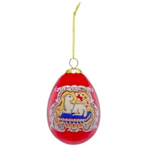 Glas-Osterei Anhänger „Osterlamm“