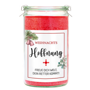 ART679 Kerze "Hoffnung" (Glühwein)