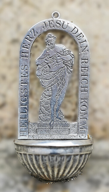 Weihwasserbecken Herz Jesu aus Heiligenkreuz