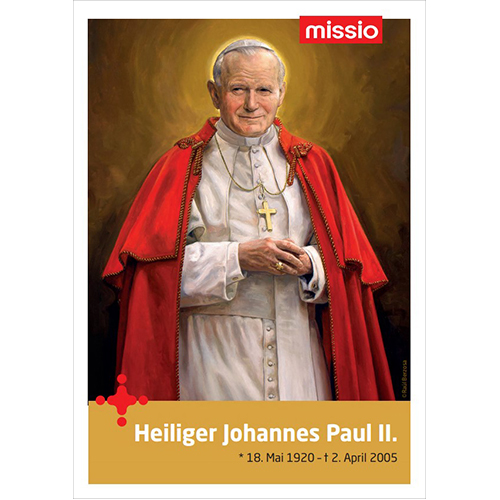 Gebetskarte "Heiliger Johannes Paul II."