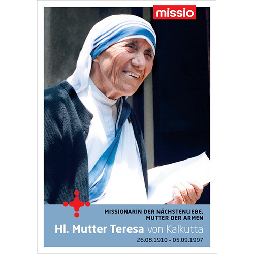 Gebetskarte "Heilige Mutter Teresa"